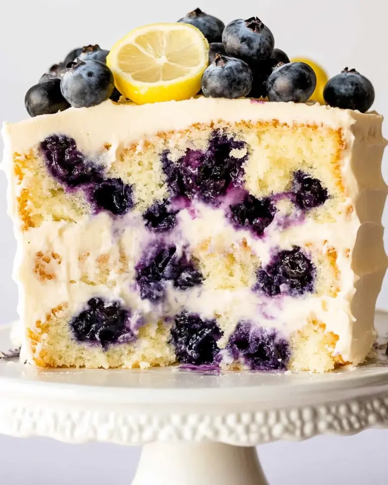 Lemon Blueberry Layer Cake