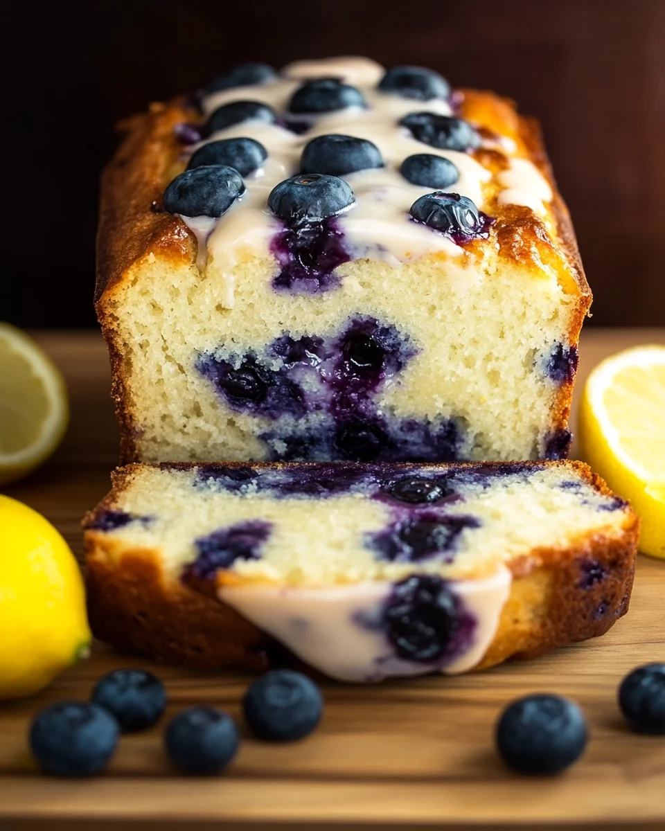 Lemon Blueberry Yogurt Loaf Lemon
