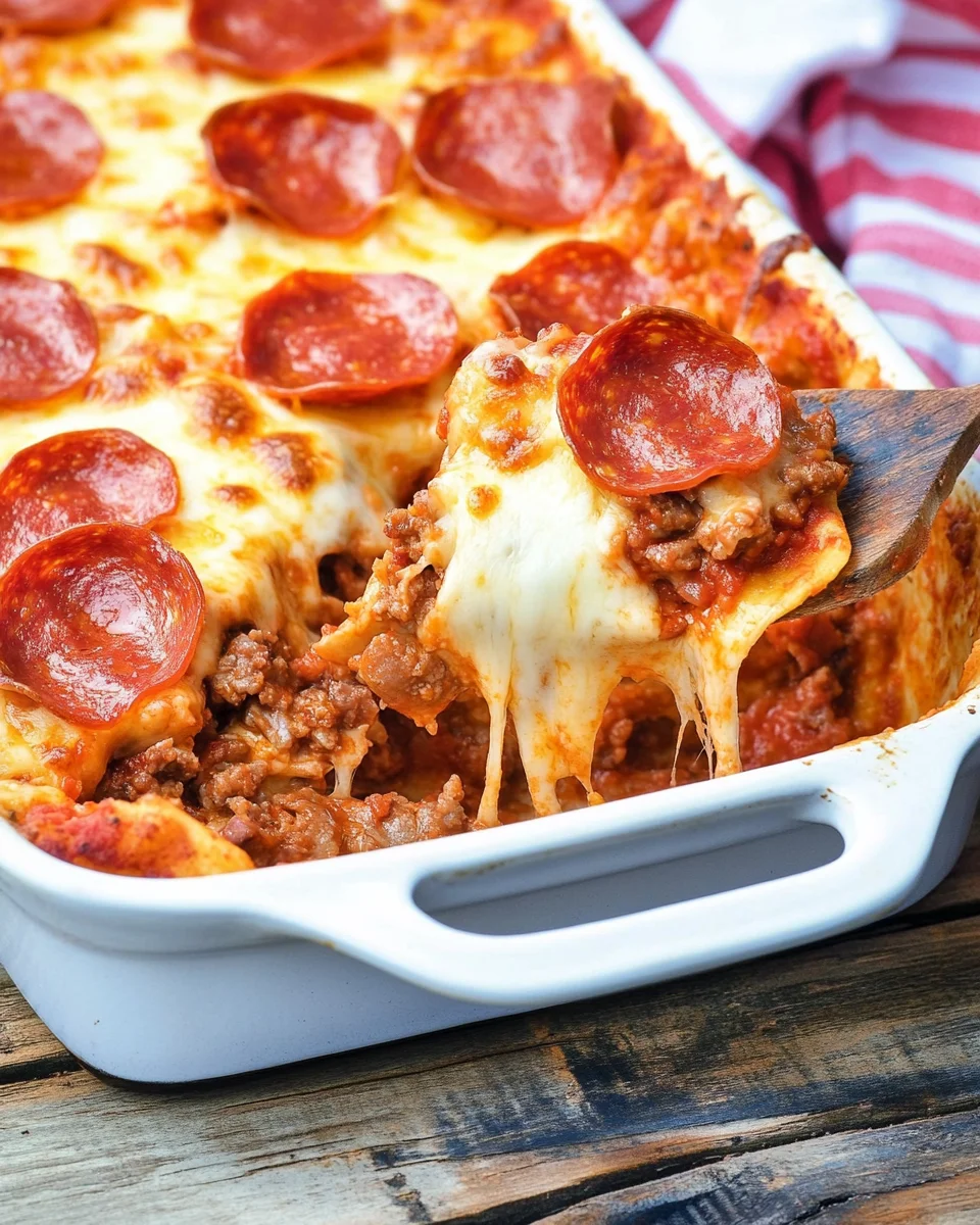 Meat Lover’s Pizza Casserole Meat