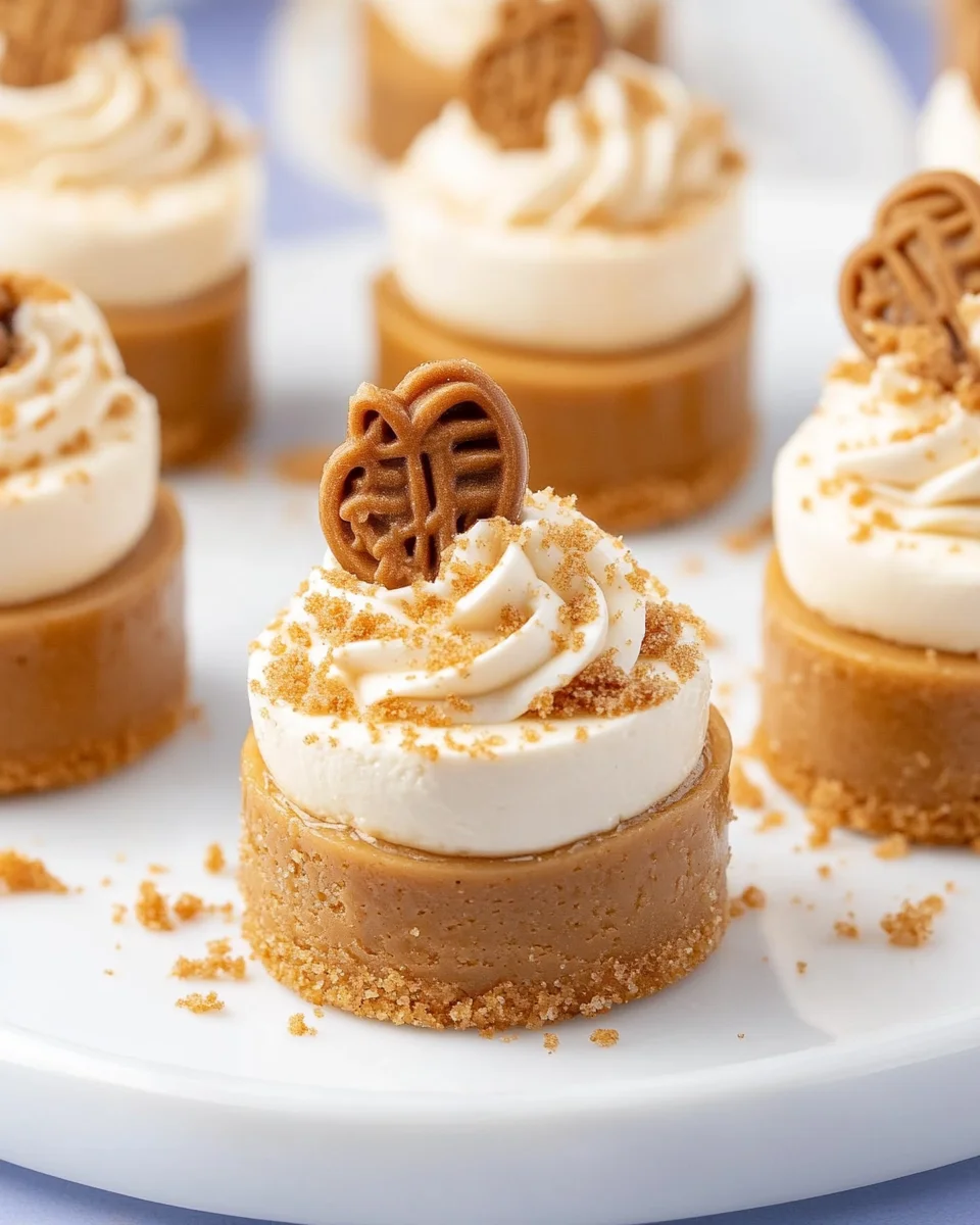 Mini Biscoff Cheesecakes 25 Mini