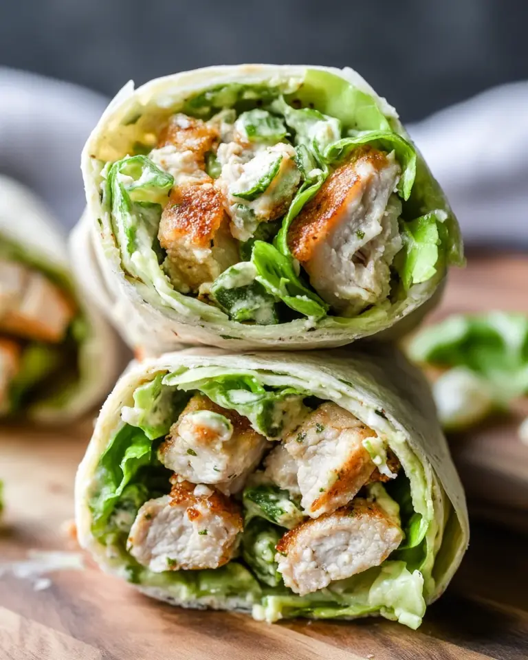 Miso Chicken Caesar Wraps