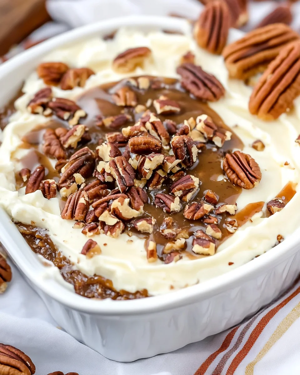 No Bake Pecan Pie Dip No