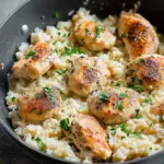 One-Pan Creamy Parmesan Chicken & Rice