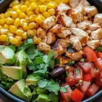 One Pan Chicken Burrito Bowl