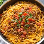 One Pot Taco Spaghetti