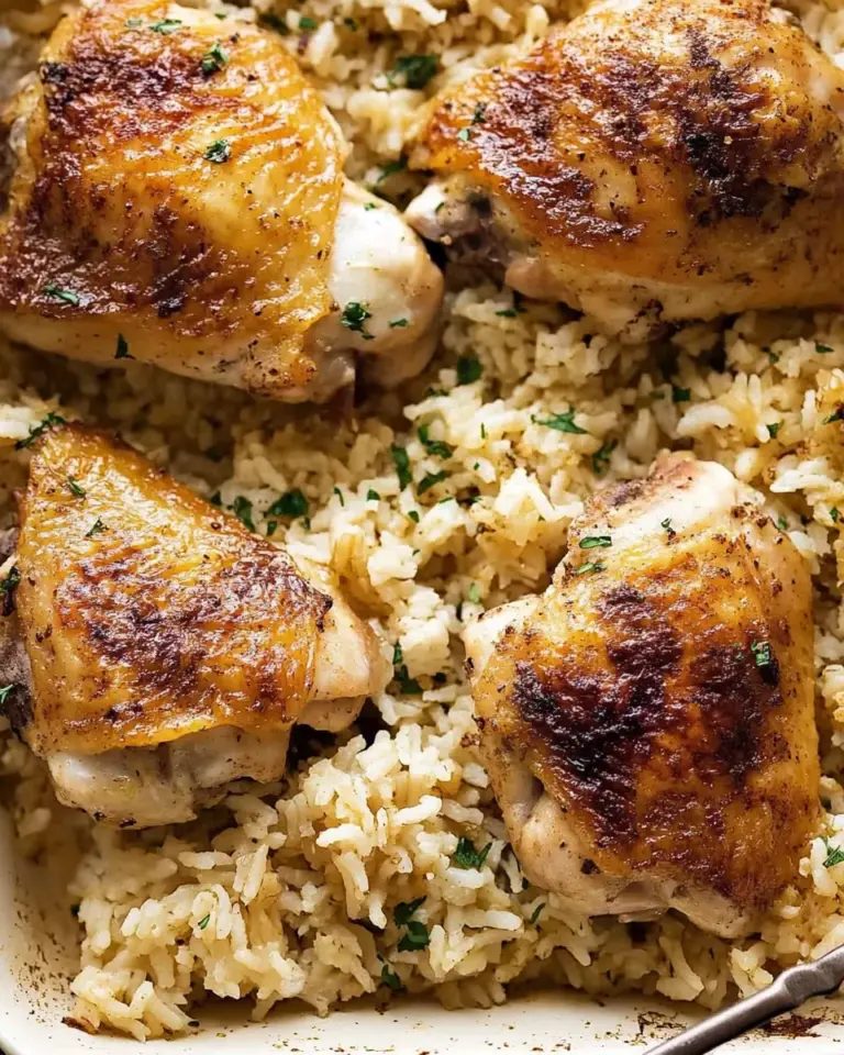 Oven-Baked Chicken and Rice
