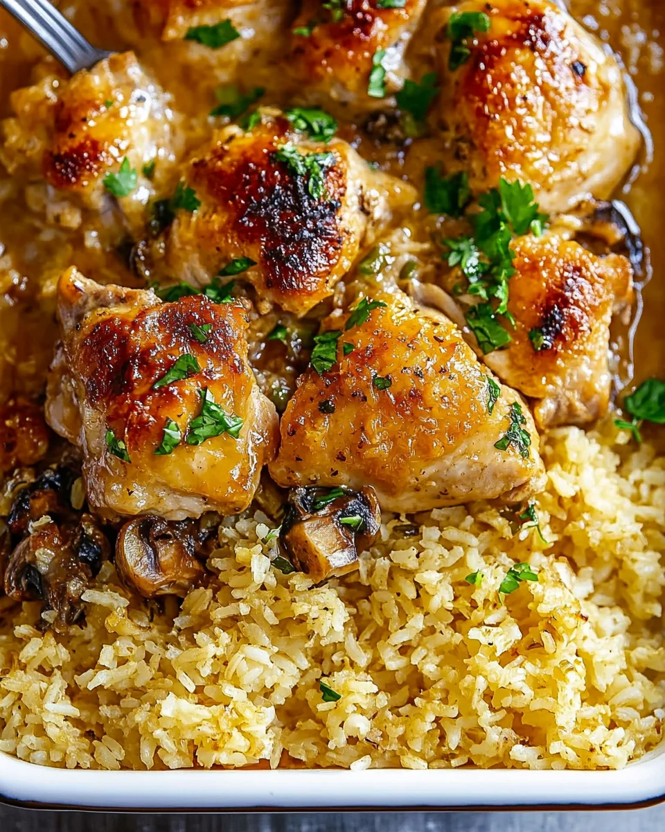 Oven Baked Chicken and Rice 20 Oven Baked Chicken and Rice