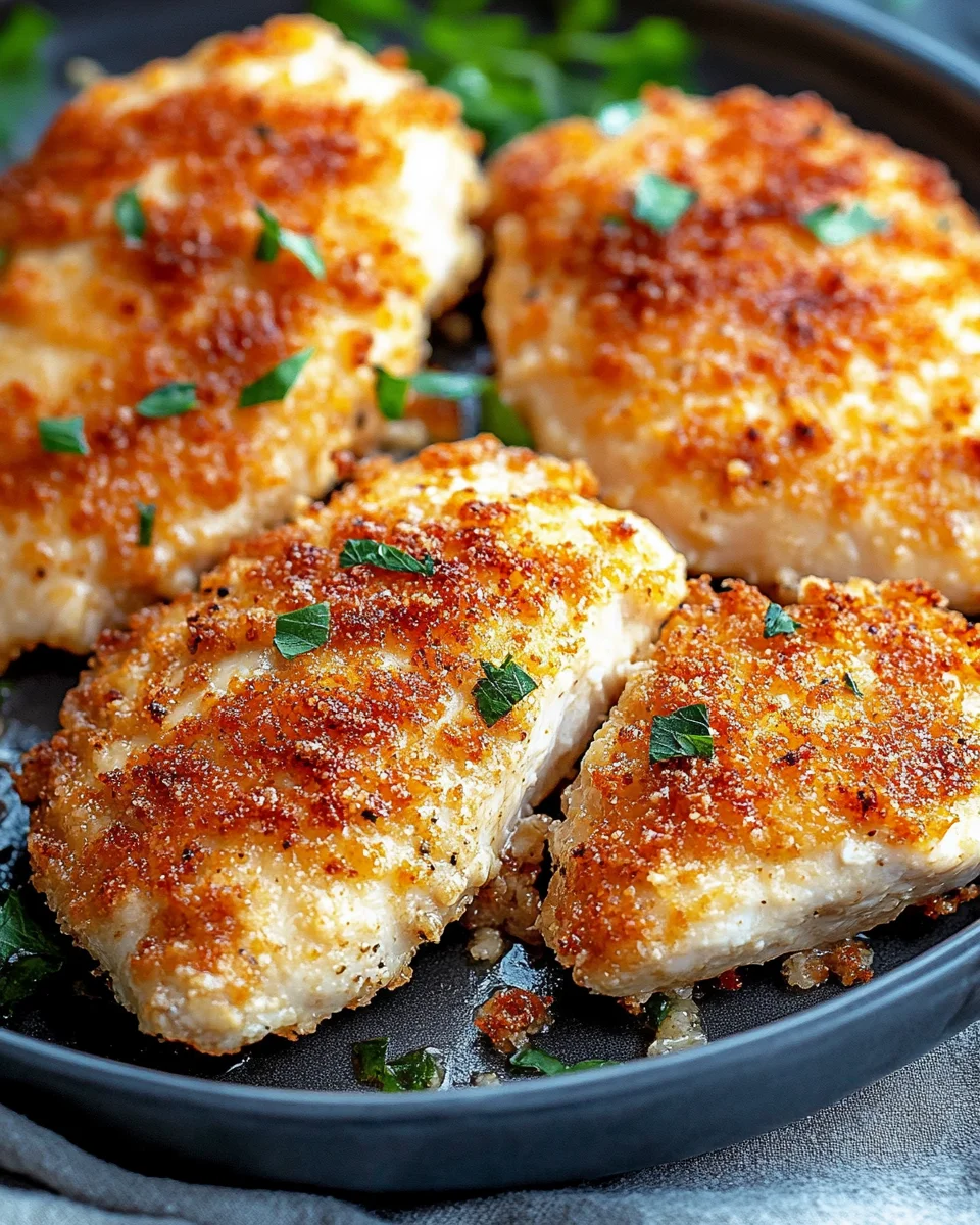 Parmesan Crusted Chicken Parmesan