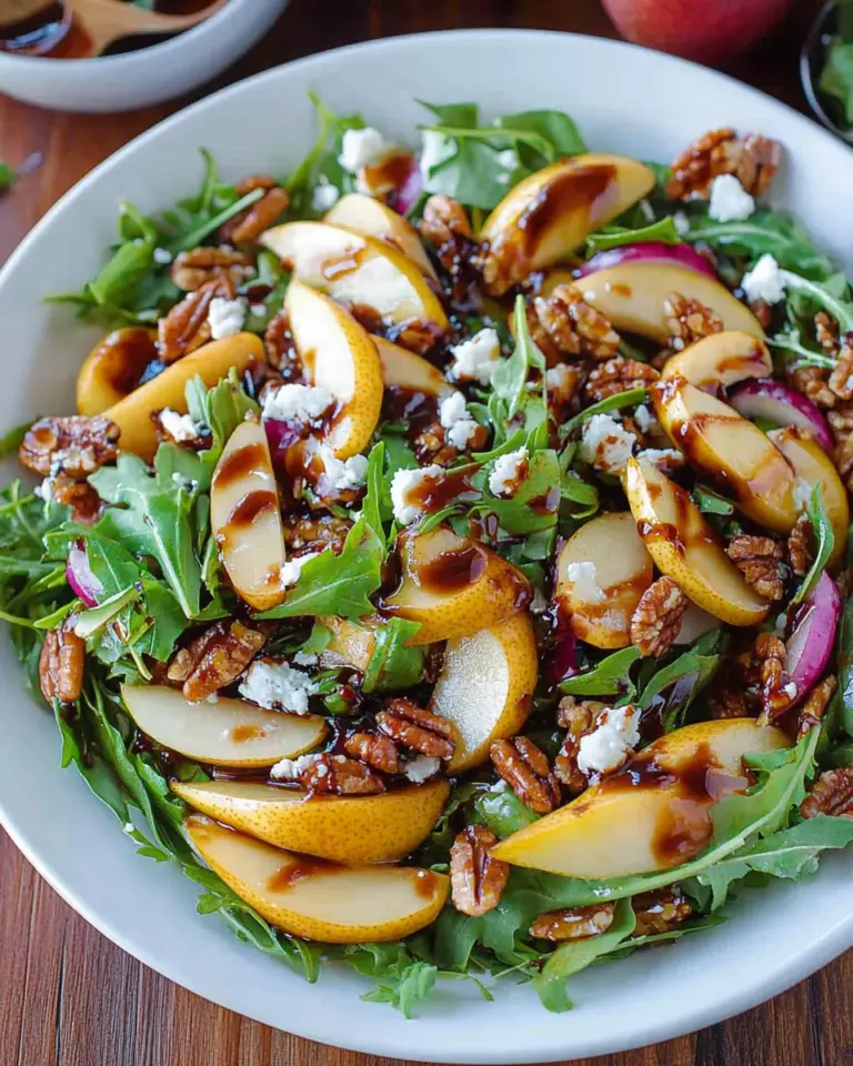 Pear Salad with Balsamic Vinaigrette
