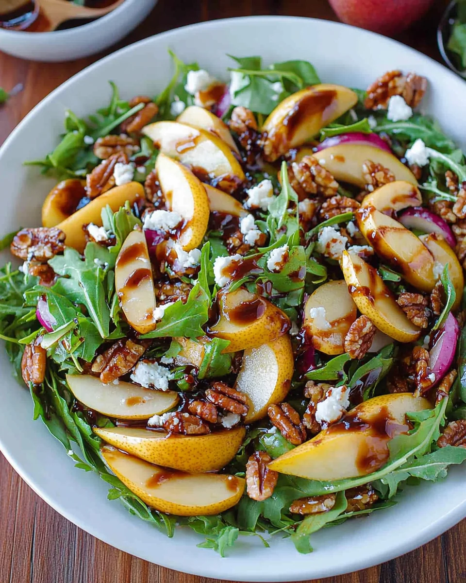 Pear Salad with Balsamic Vinaigrette Pear Salad with Balsamic Vinaigrette