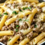 Philly Cheesesteak pasta