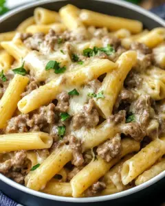 Philly Cheesesteak pasta