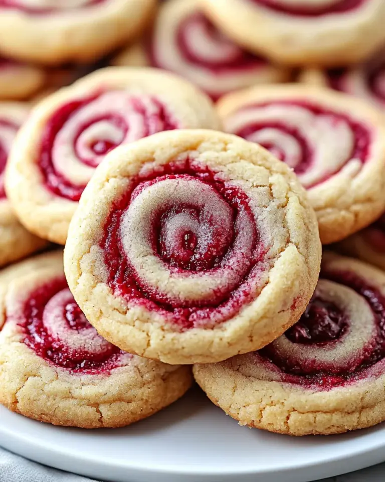 Raspberry Swirl Cookies