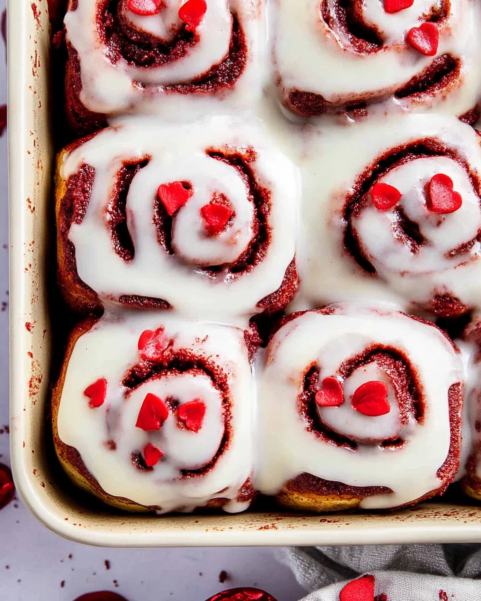 Red Velvet Cinnamon Rolls