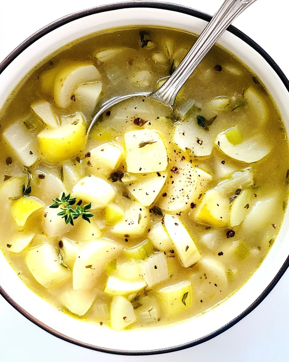 Rustic Potato Leek Soup