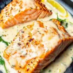 Salmon with Lemon Cream Sauce Salmon with Lemon Cream Sauce
