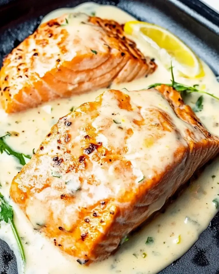 Salmon with Lemon Cream Sauce