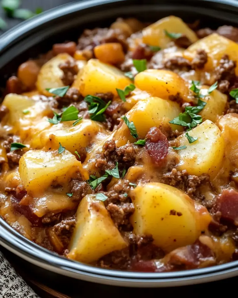Slow Cooker Cowboy Potato Casserole