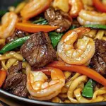 Steak & Shrimp Stir-Fried Noodles