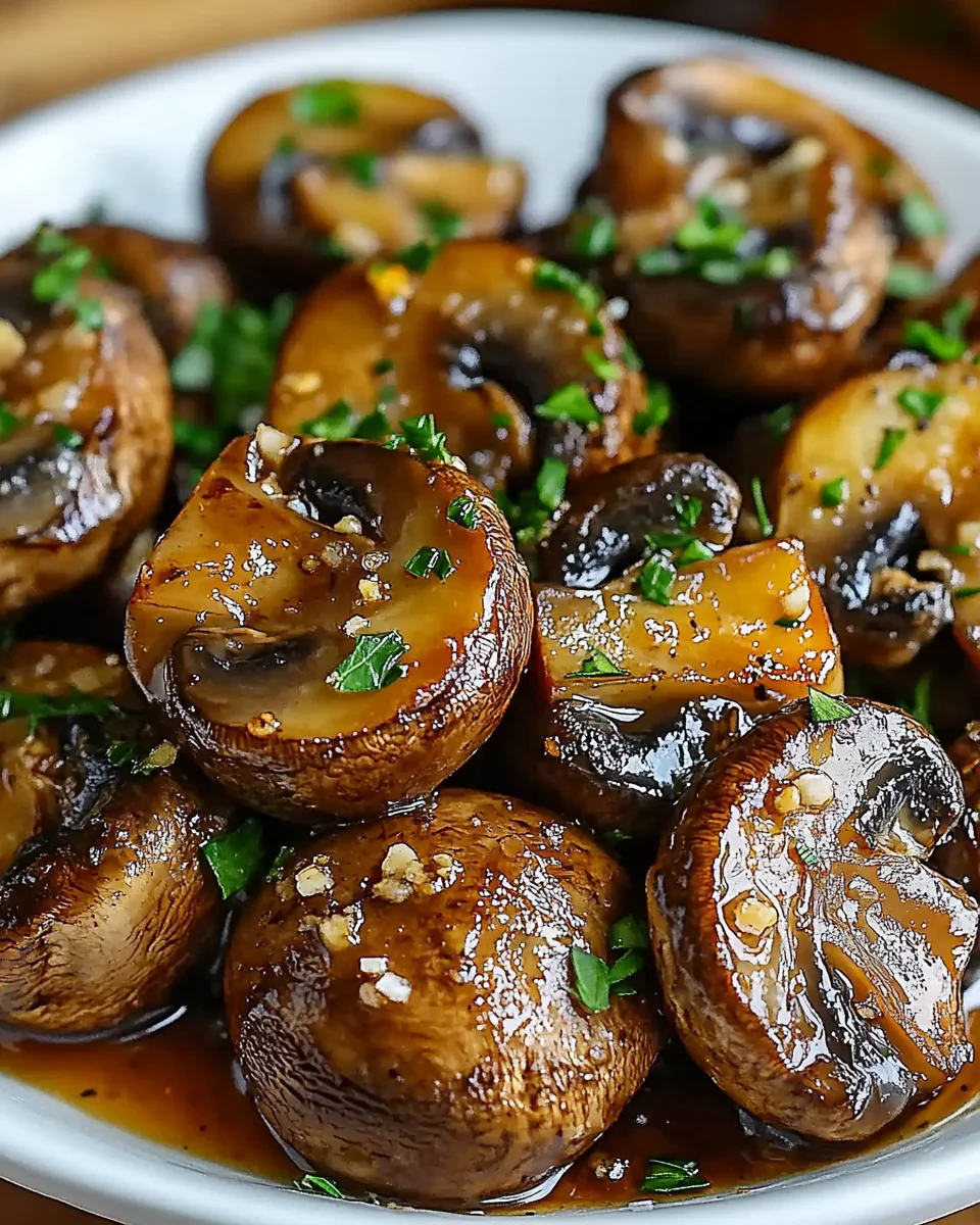 Steakhouse Garlic Butter Mushrooms