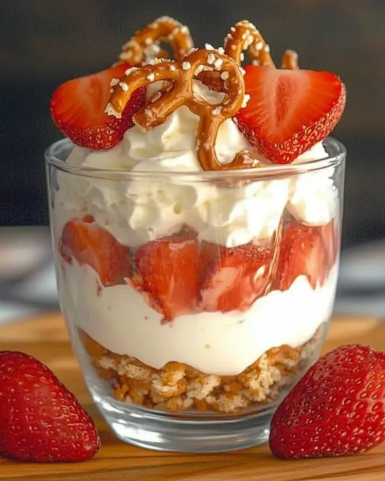 Strawberry Pretzel Salad Parfaits