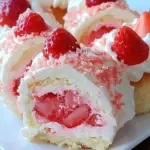 Strawberry Shortcake Cheesecake Rolls