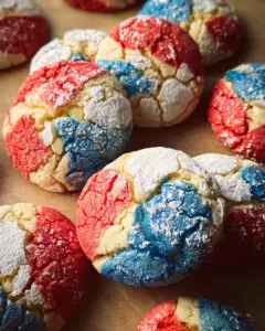 4th of July Crinkle Cookies