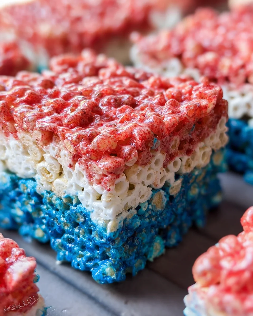 4th of July Rice Krispie Treats 4th