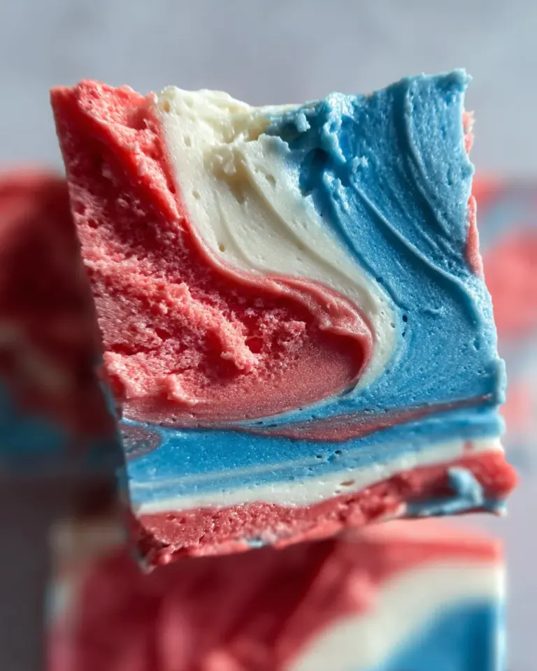 4th of July Tie Dyed Fudge