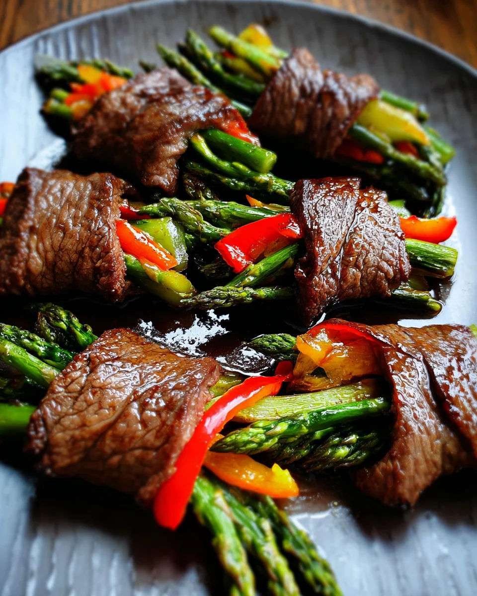 Air Fried Steak and Asparagus Bundles Air