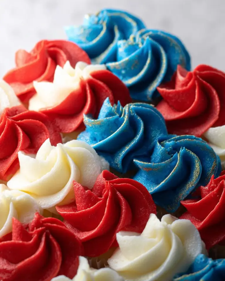 American Flag Cup Cake