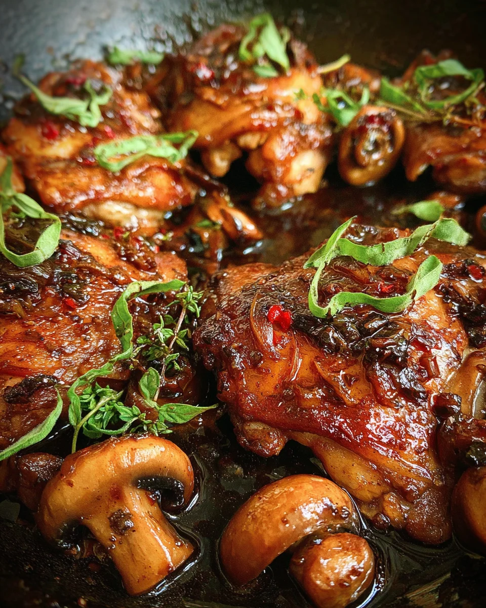 Balsamic Chicken Thighs Balsamic