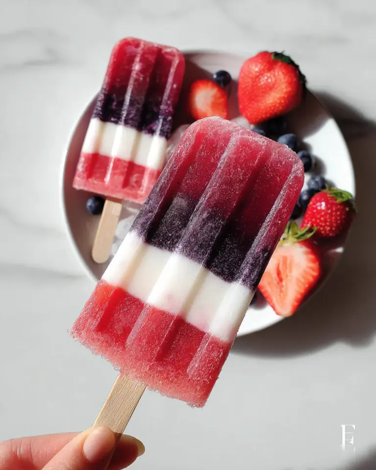 Berry-Coconut Rocket Pops