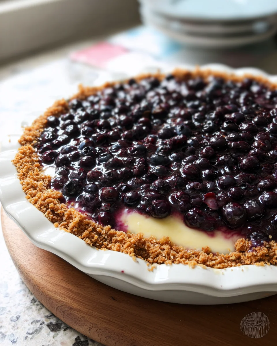 Blueberry Cream Pie Blueberry