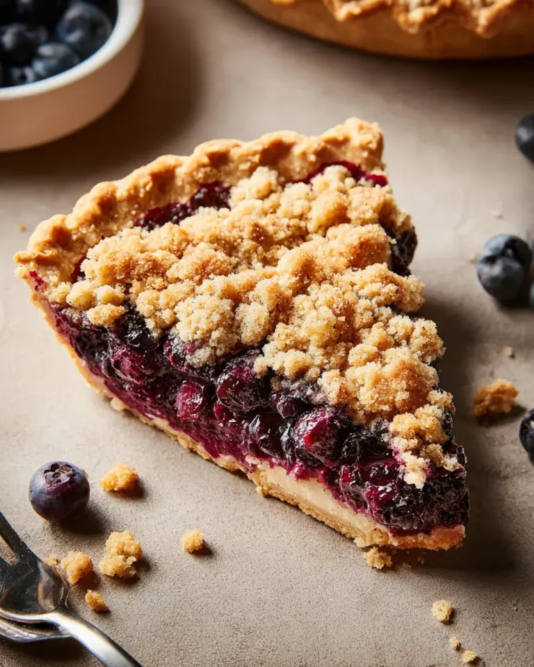 Blueberry Crumble Pie