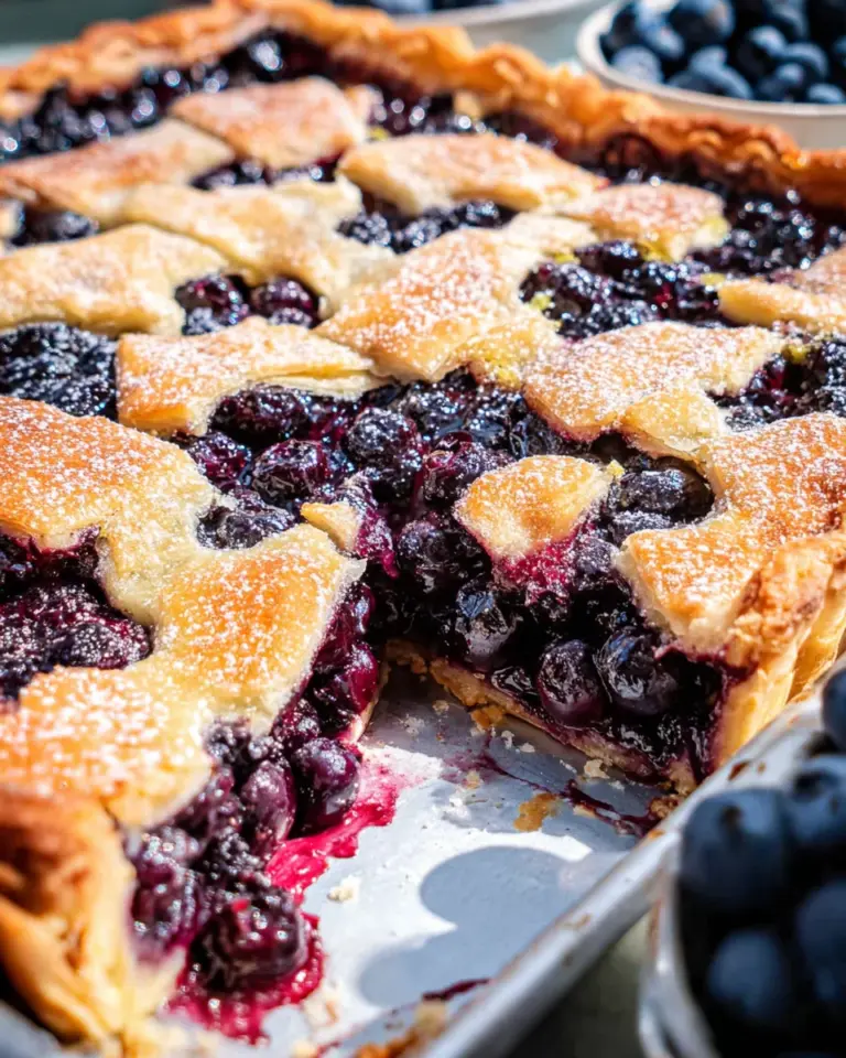 Blueberry Slab Pie