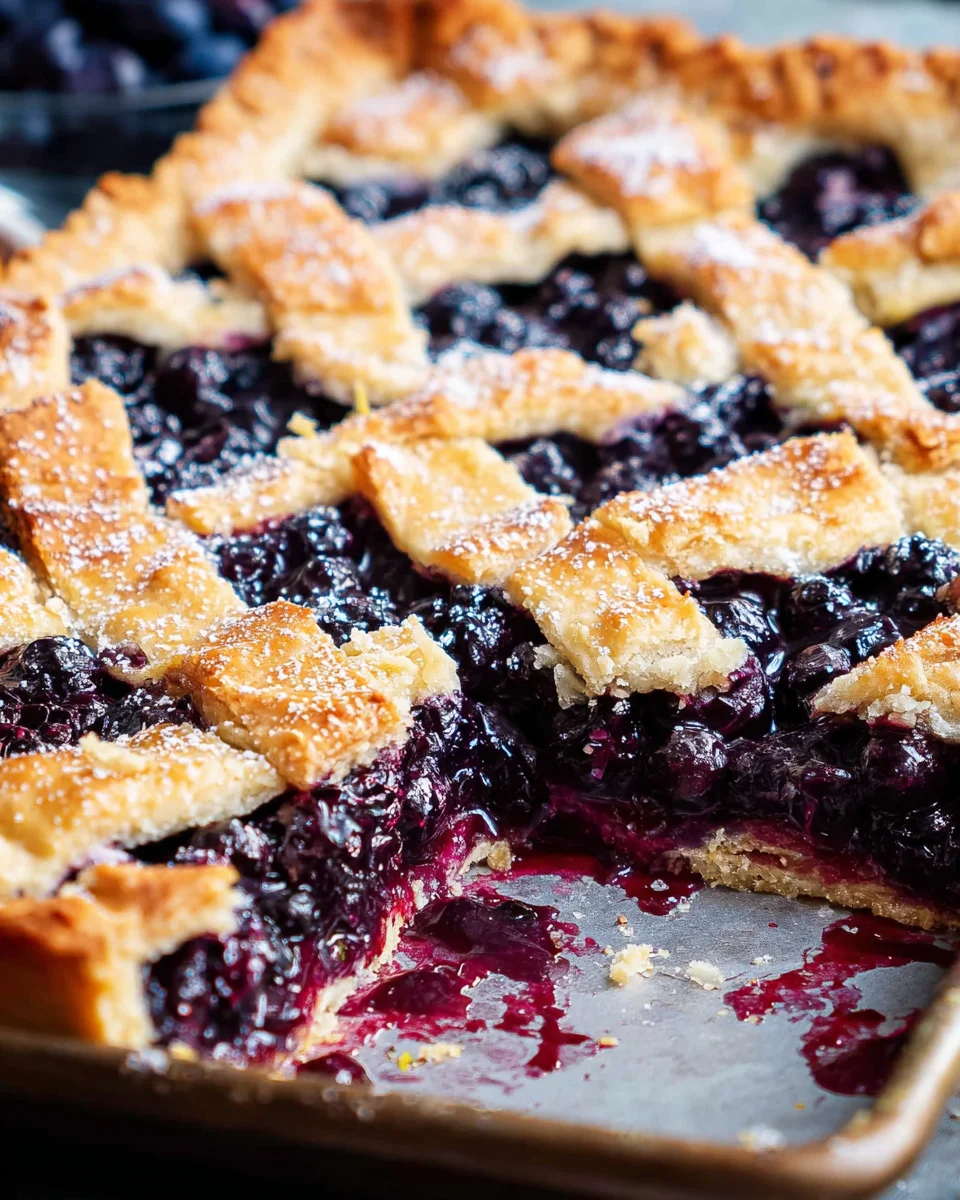 Blueberry Slab Pie Blueberry