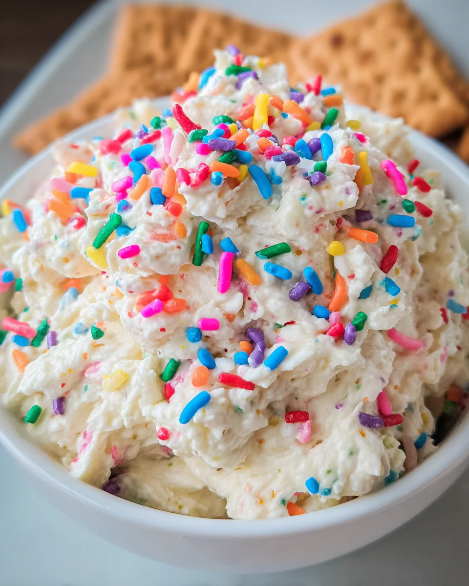 Cake Batter Dip Cake