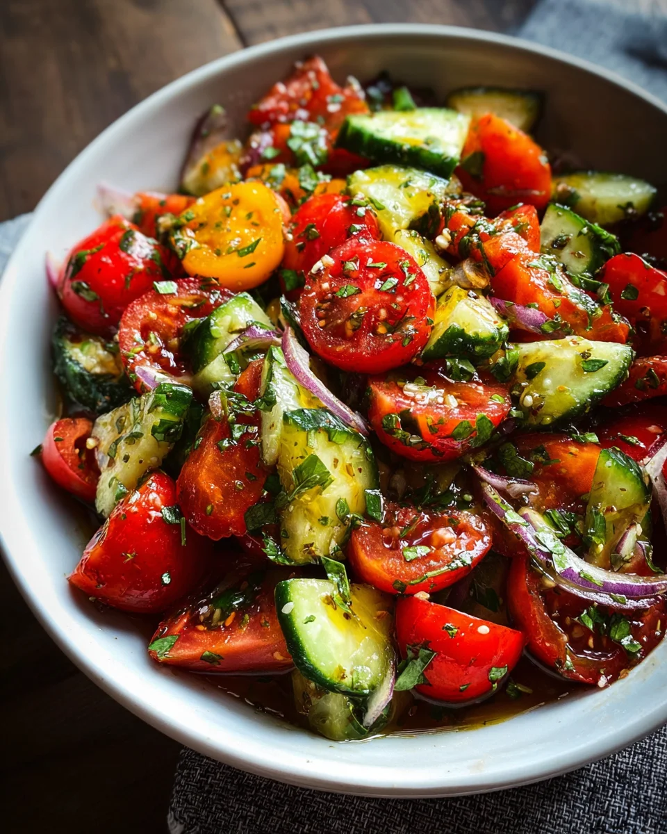 Cucumber Tomato Salad