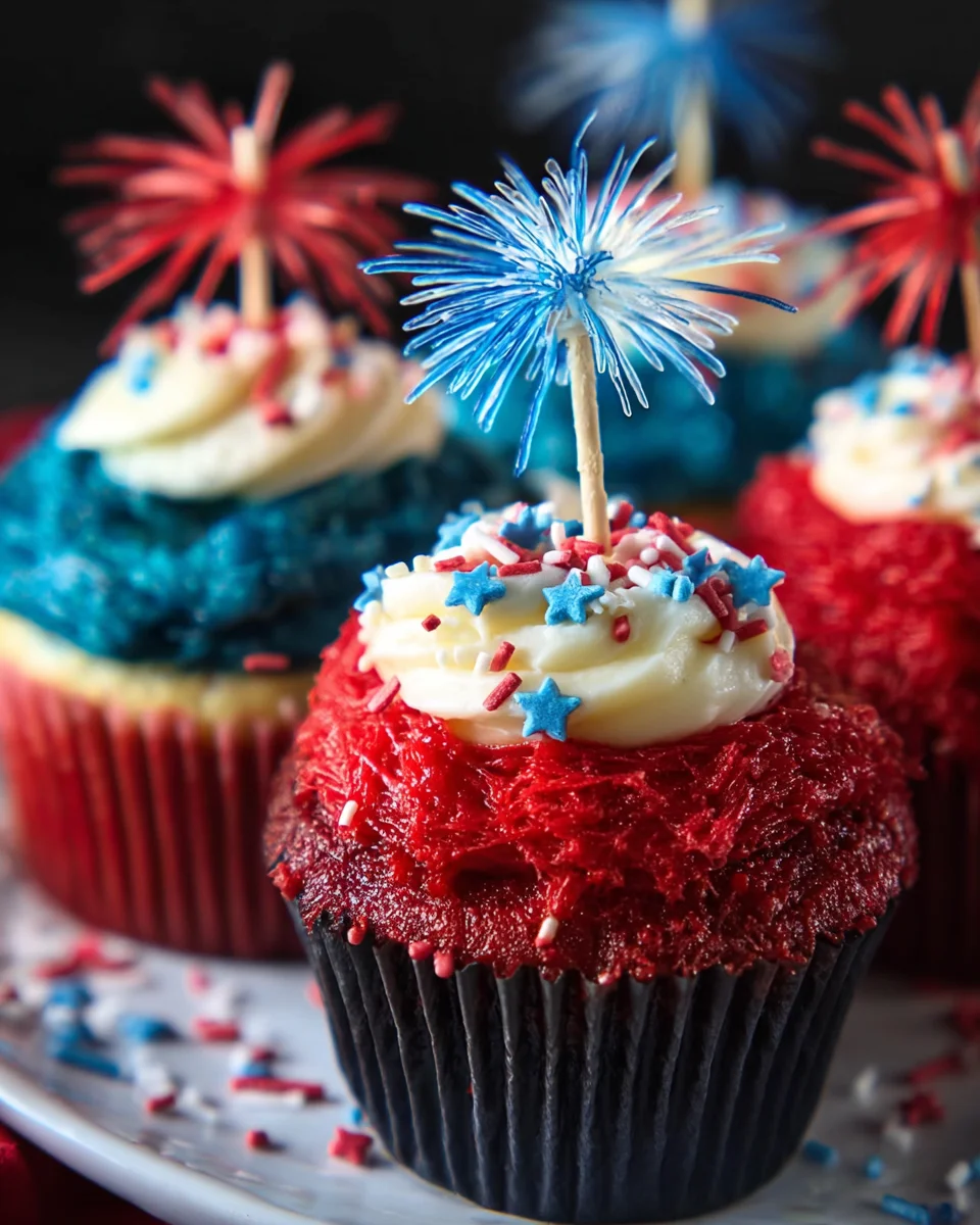 Fireworks Cupcakes Fireworks