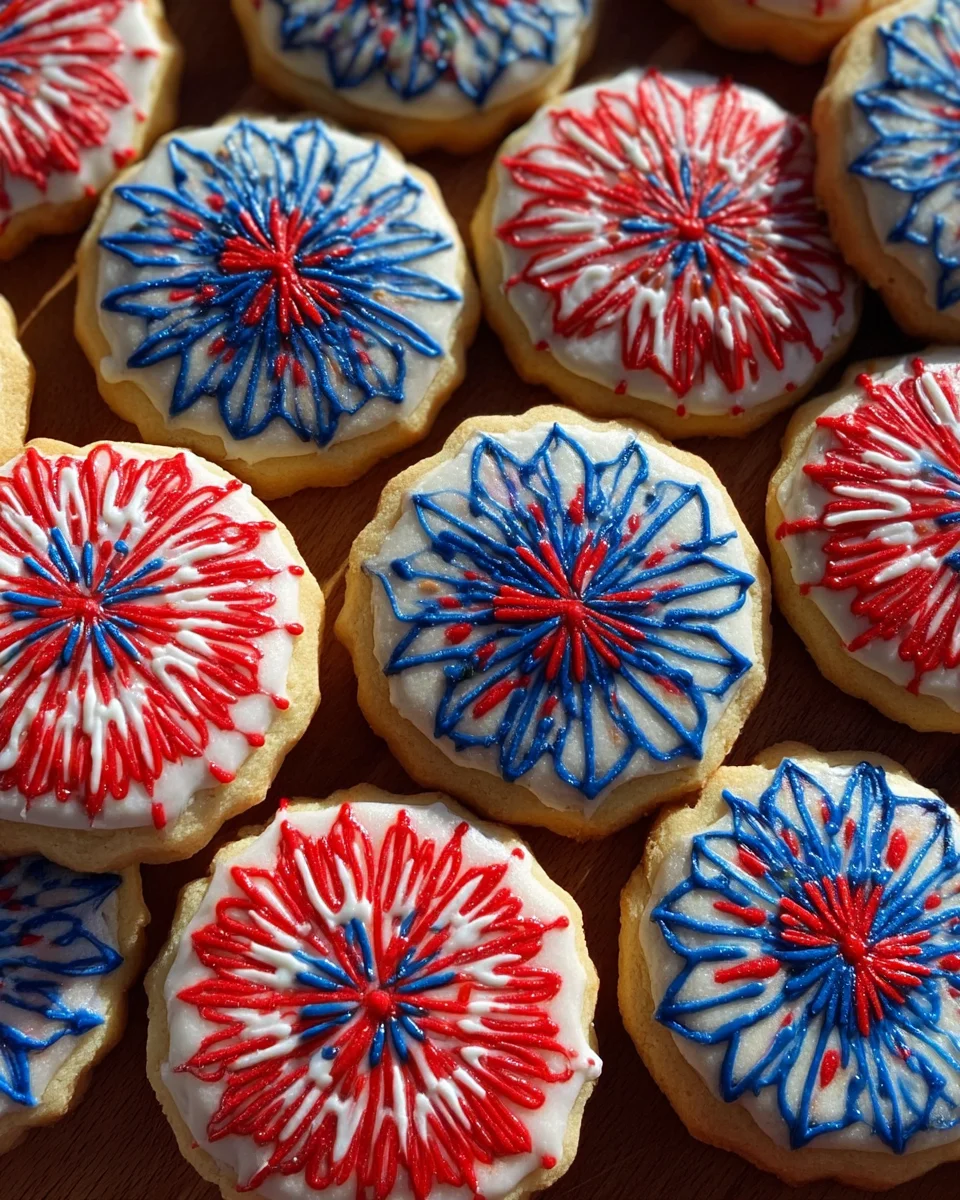 Fireworks Sugar Cookie Cake