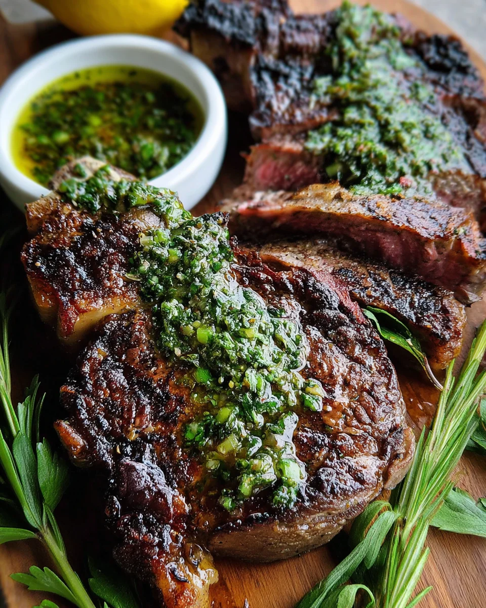 Grilled Flank Steak with Lemon-Herb Sauce Grilled Flank Steak with Lemon-Herb Sauce