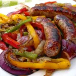Grilled Sausage with Peppers and Onions