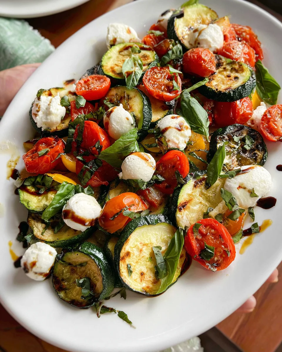 Grilled Zucchini Salad Grilled