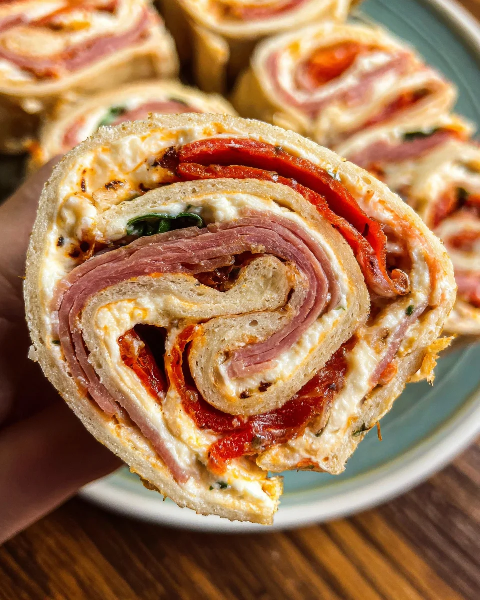 Italian Deli Pinwheel Sandwiches