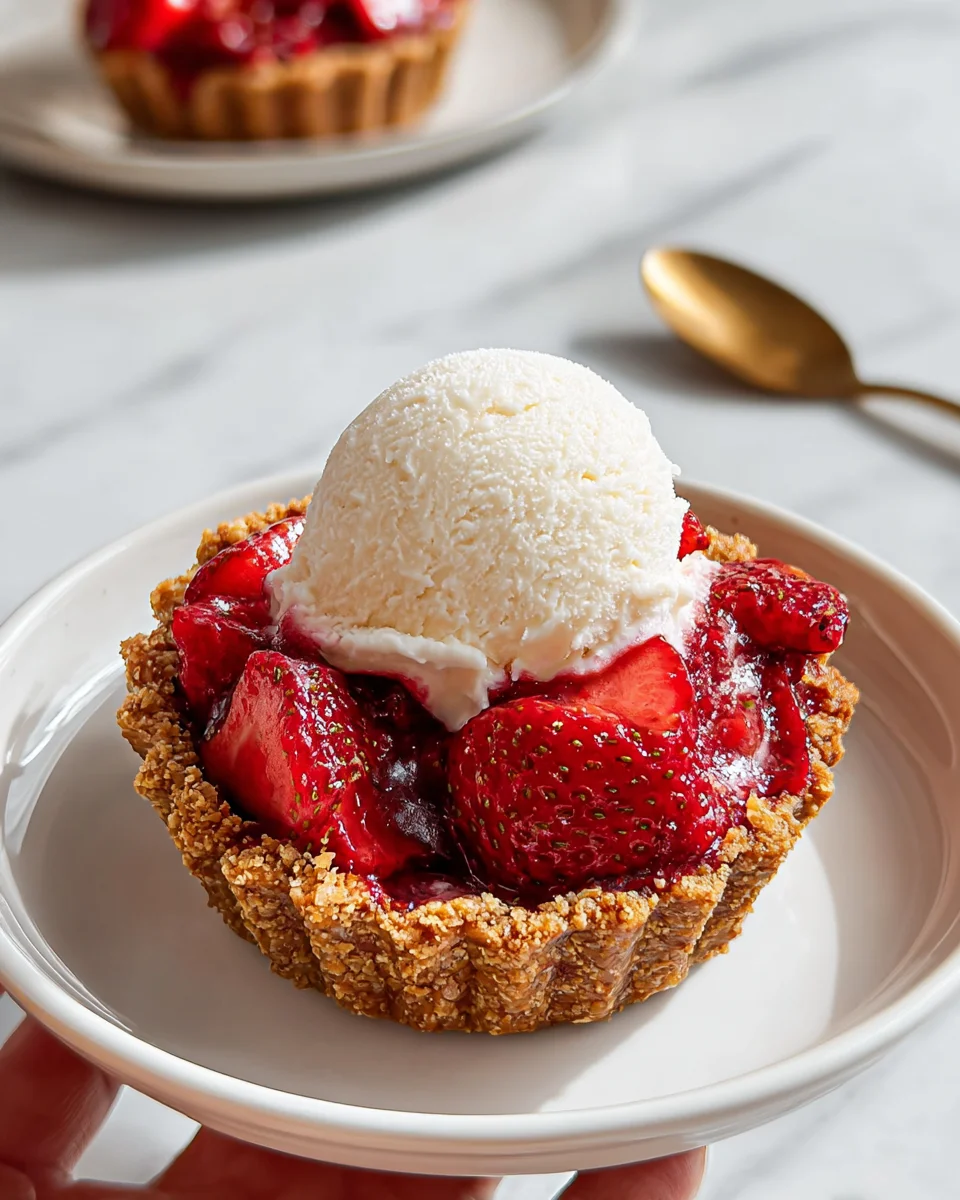 Mini Strawberry Ice Cream Pies Mini