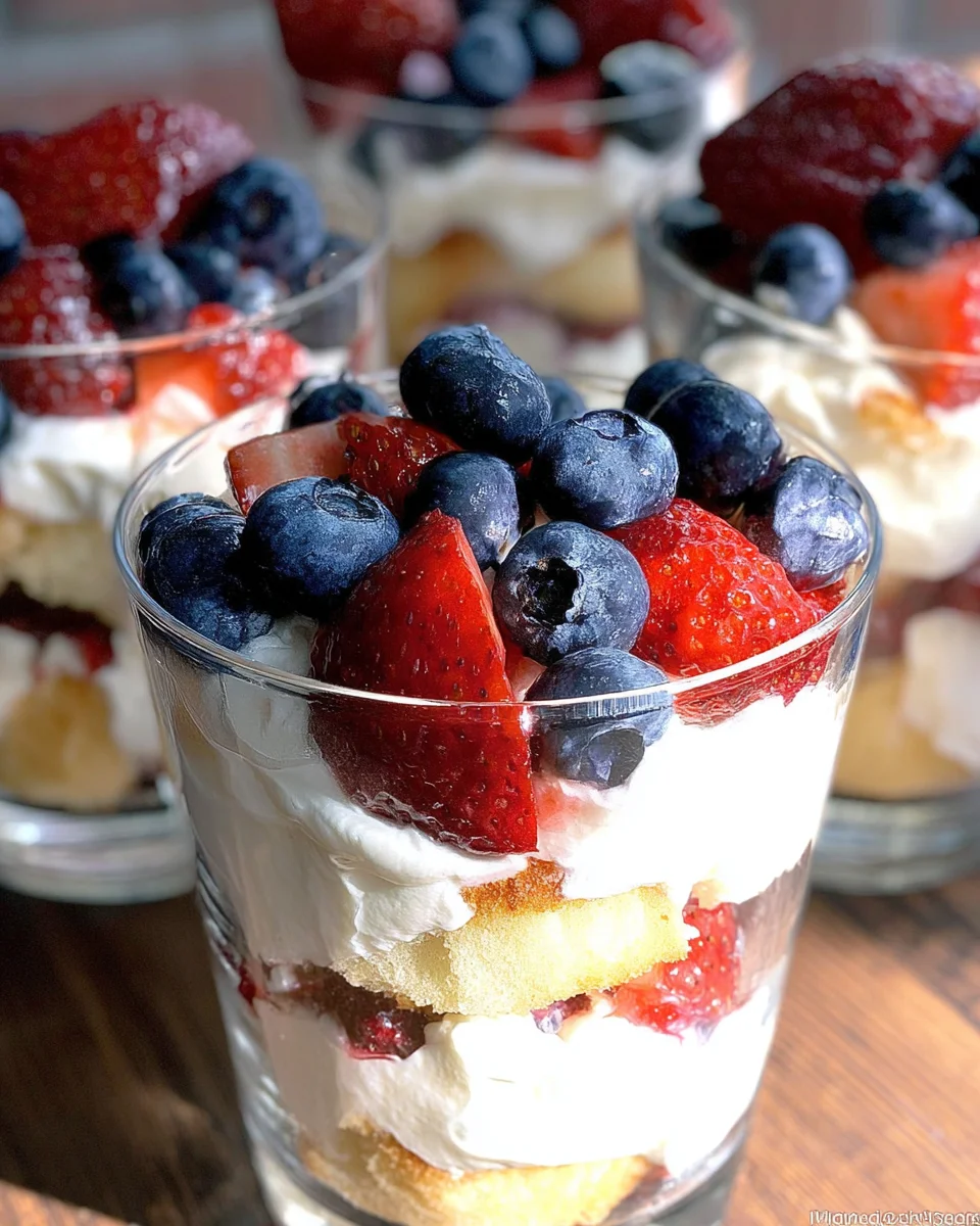 Mixed Berry Mini Trifles Mixed