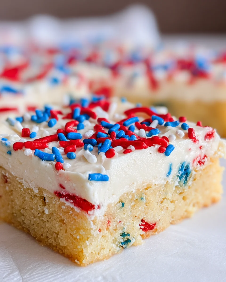 Patriotic Sugar Cookie Bars