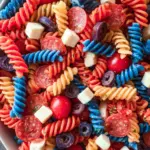 Red White And Blue Pasta Salad Red White And Blue Pasta Salad