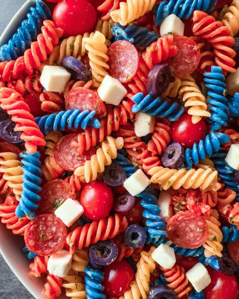 Red White And Blue Pasta Salad